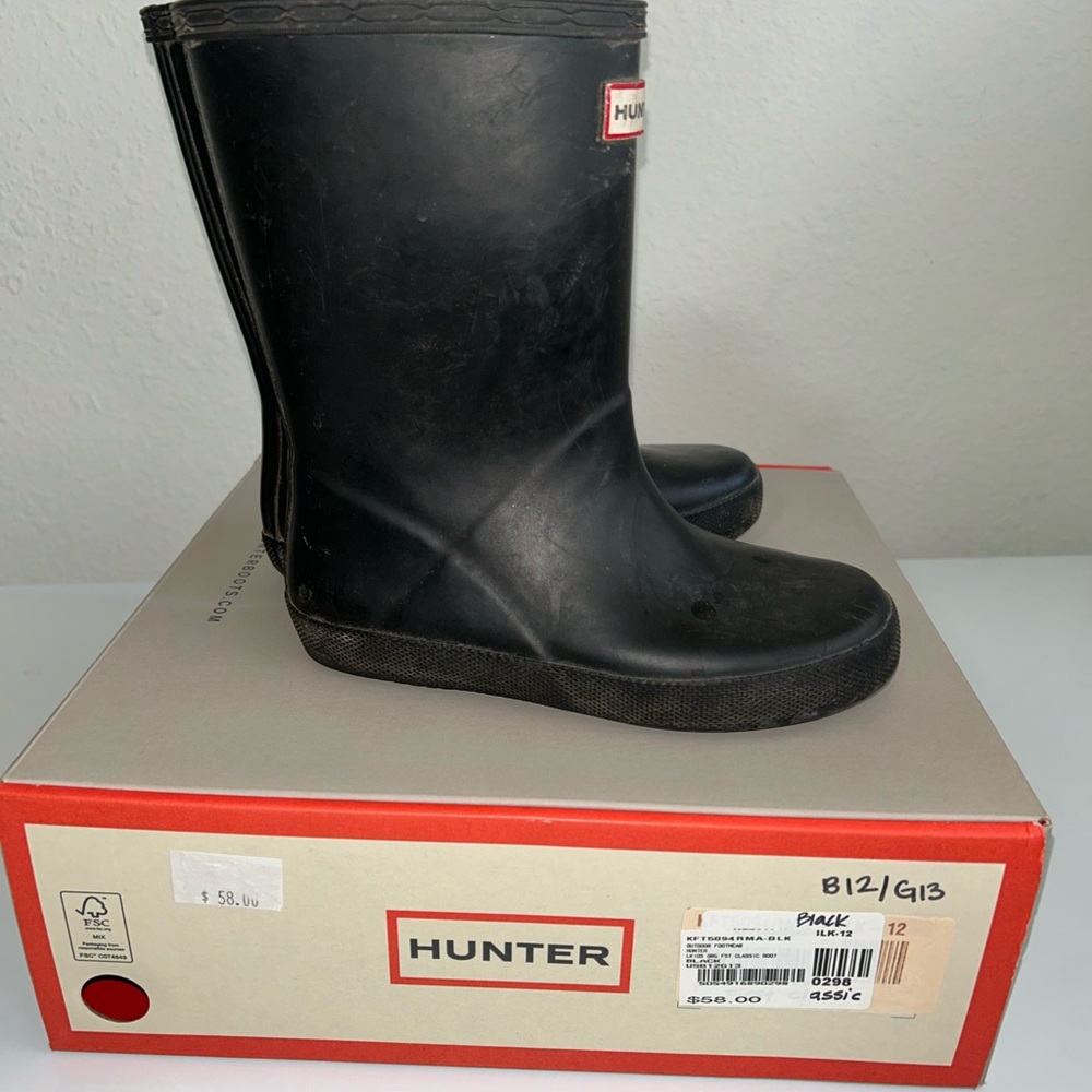 Hunter Black Waterproof Boots - Picture 6 of 8